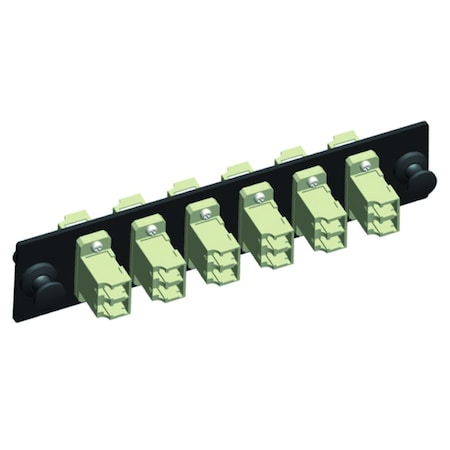 Quest Technology International Lc Adapter Strip - (Duplex) 12 Fiber, 6-Port, Multi-Mode Pb, 50 Or 62.5 NFO-4701